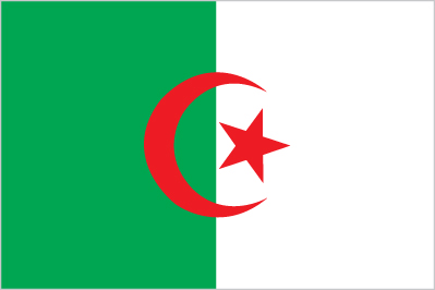 The flag of Algeria