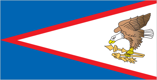 The flag of American Samoa