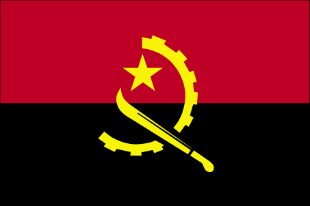 The flag of Angola