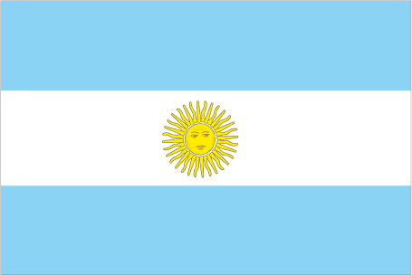 The flag of Argentina