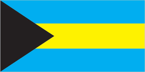 The flag of Bahamas