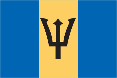 The flag of Barbados