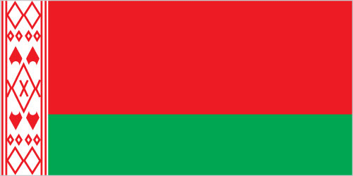 The flag of Belarus