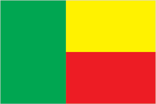 The flag of Benin