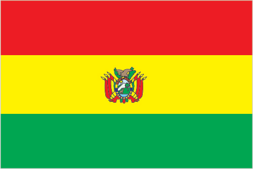 The flag of Bolivia