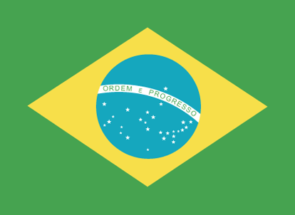 The flag of Brazil