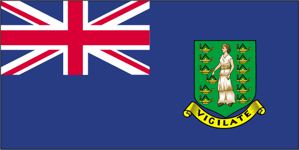 The flag of British Virgin Islands