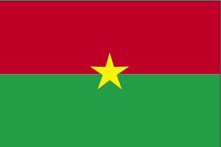 The flag of Burkina Faso