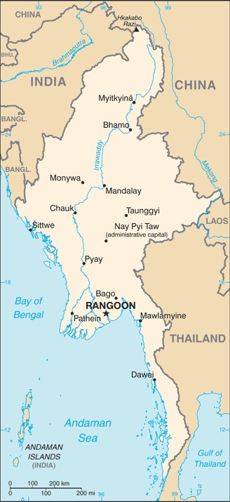 Map of Burma