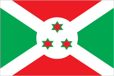 The flag of Burundi