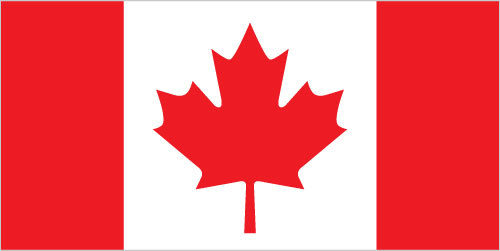 The flag of Canada