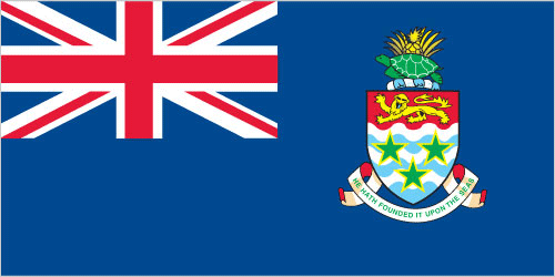 The flag of Cayman Islands