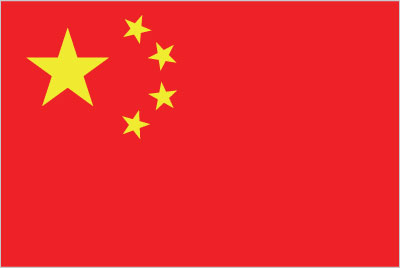 The flag of China