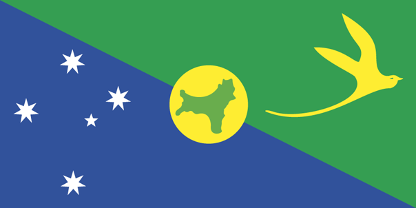 The flag of Christmas Island