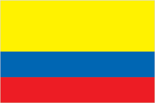 The flag of Colombia