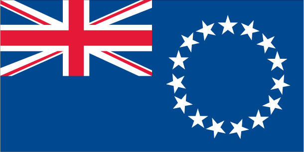 The flag of Cook Islands