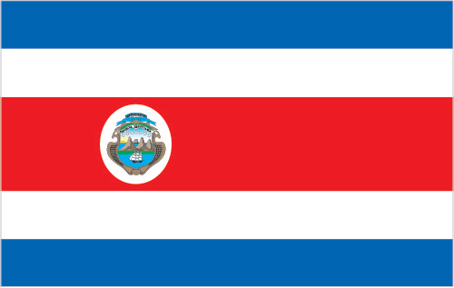 The flag of Costa Rica