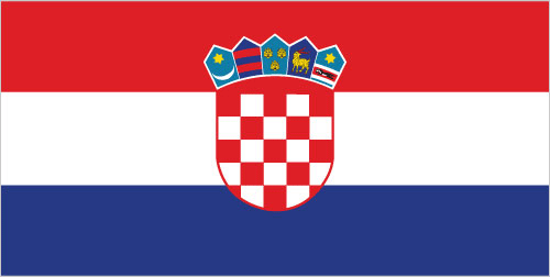 The flag of Croatia