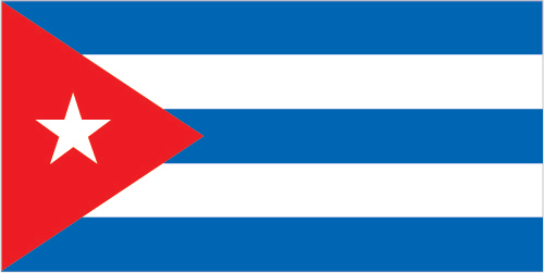 The flag of Cuba