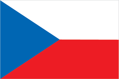 The flag of Czechia