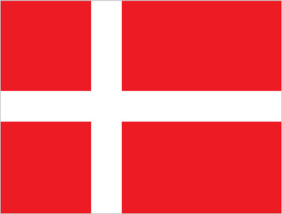 The flag of Denmark