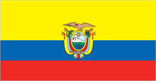 The flag of Ecuador