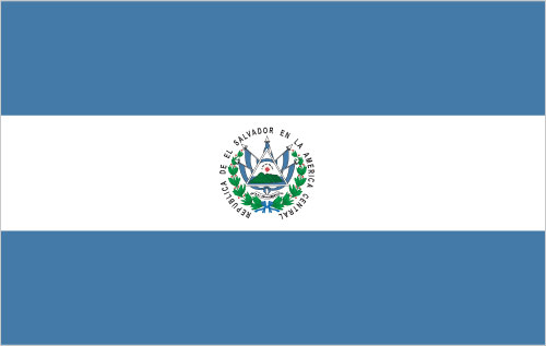 The flag of El Salvador