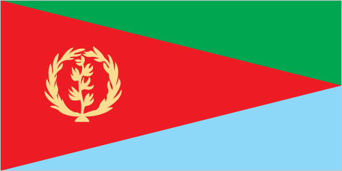 The flag of Eritrea