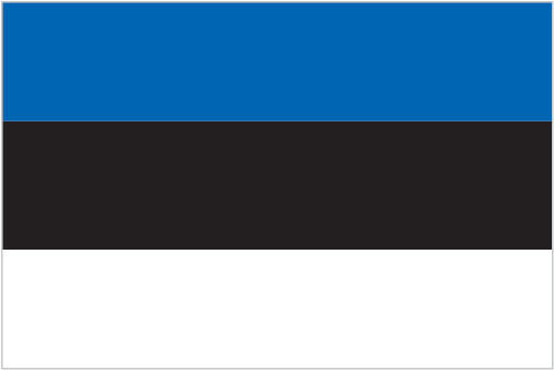 The flag of Estonia