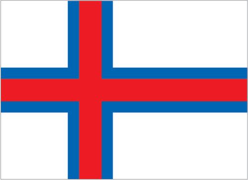 The flag of Faroe Islands