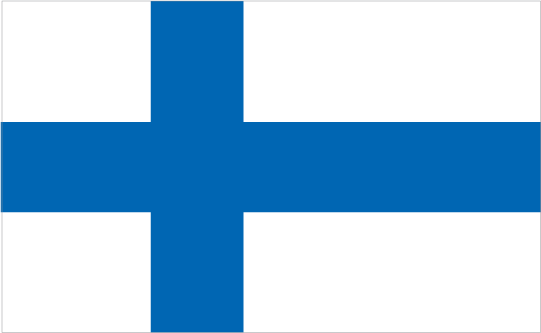 The flag of Finland