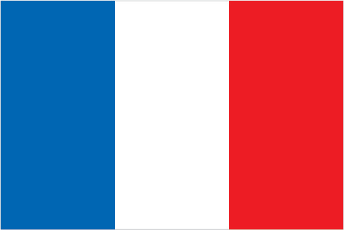 The flag of France