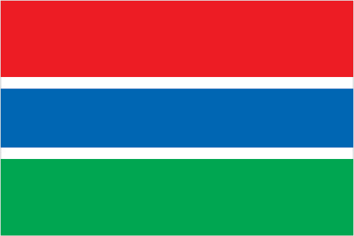 The flag of Gambia
