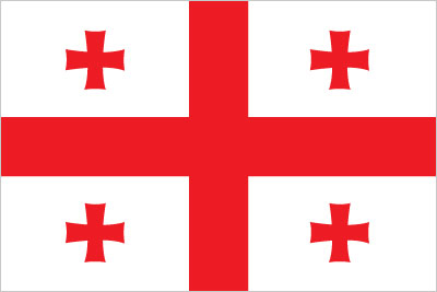 The flag of Georgia