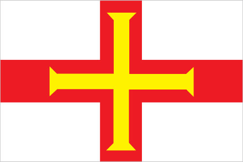 The flag of Guernsey