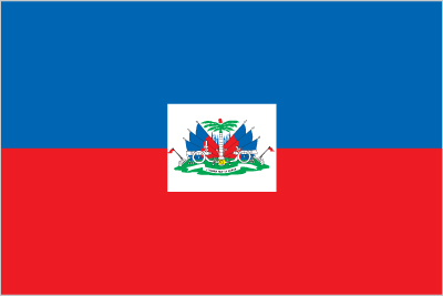 The flag of Haiti