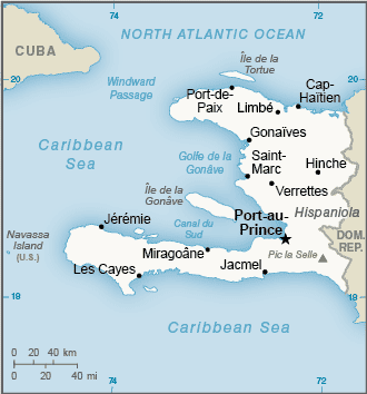 Map of Haiti