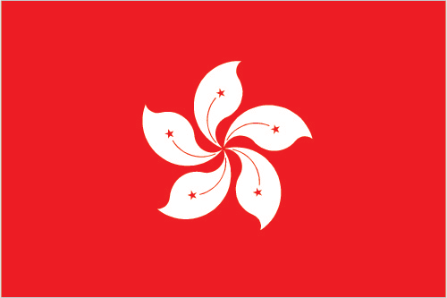 The flag of Hong Kong