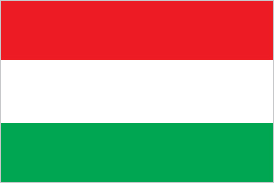 The flag of Hungary