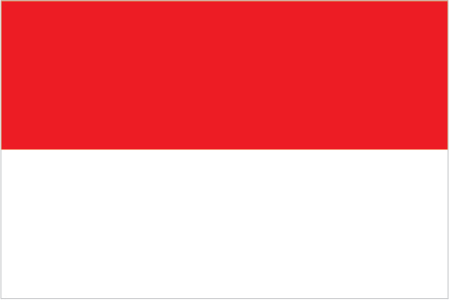 The flag of Indonesia