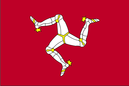 The flag of Isle of Man
