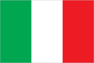 The flag of Italy