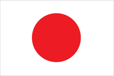 The flag of Japan