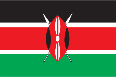 The flag of Kenya