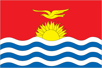 The flag of Kiribati