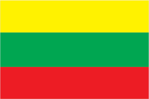 The flag of Lithuania