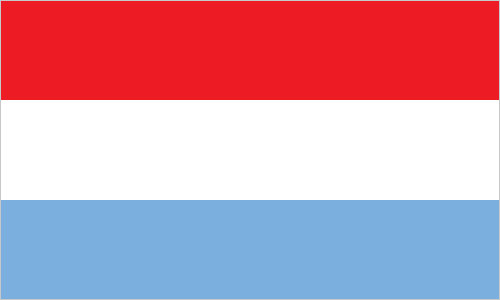 The flag of Luxembourg