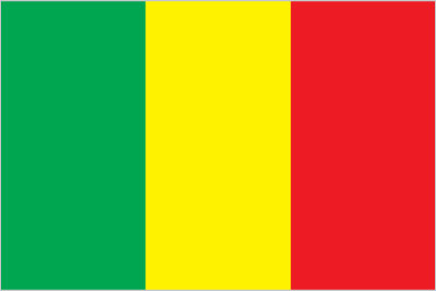 The flag of Mali