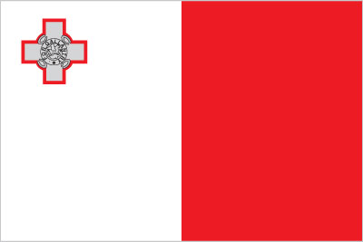 The flag of Malta