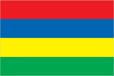 The flag of Mauritius